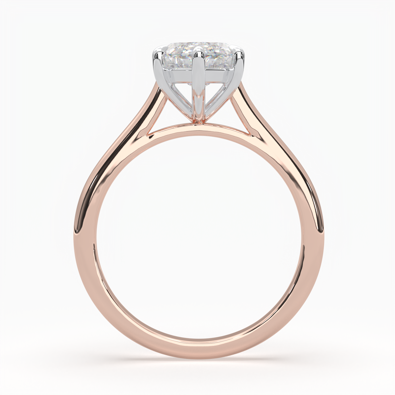 Marquise Solitaire Cathedral Engagement Ring LR008Y