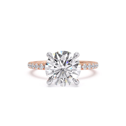 Claire-Round Pave Solitaire