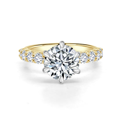 2.81ct Round Brilliant cut lab grown diamond engagement ring