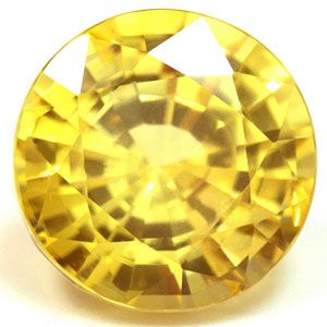 12.25 Carat YELLOW-EC Round Cut Gemstone