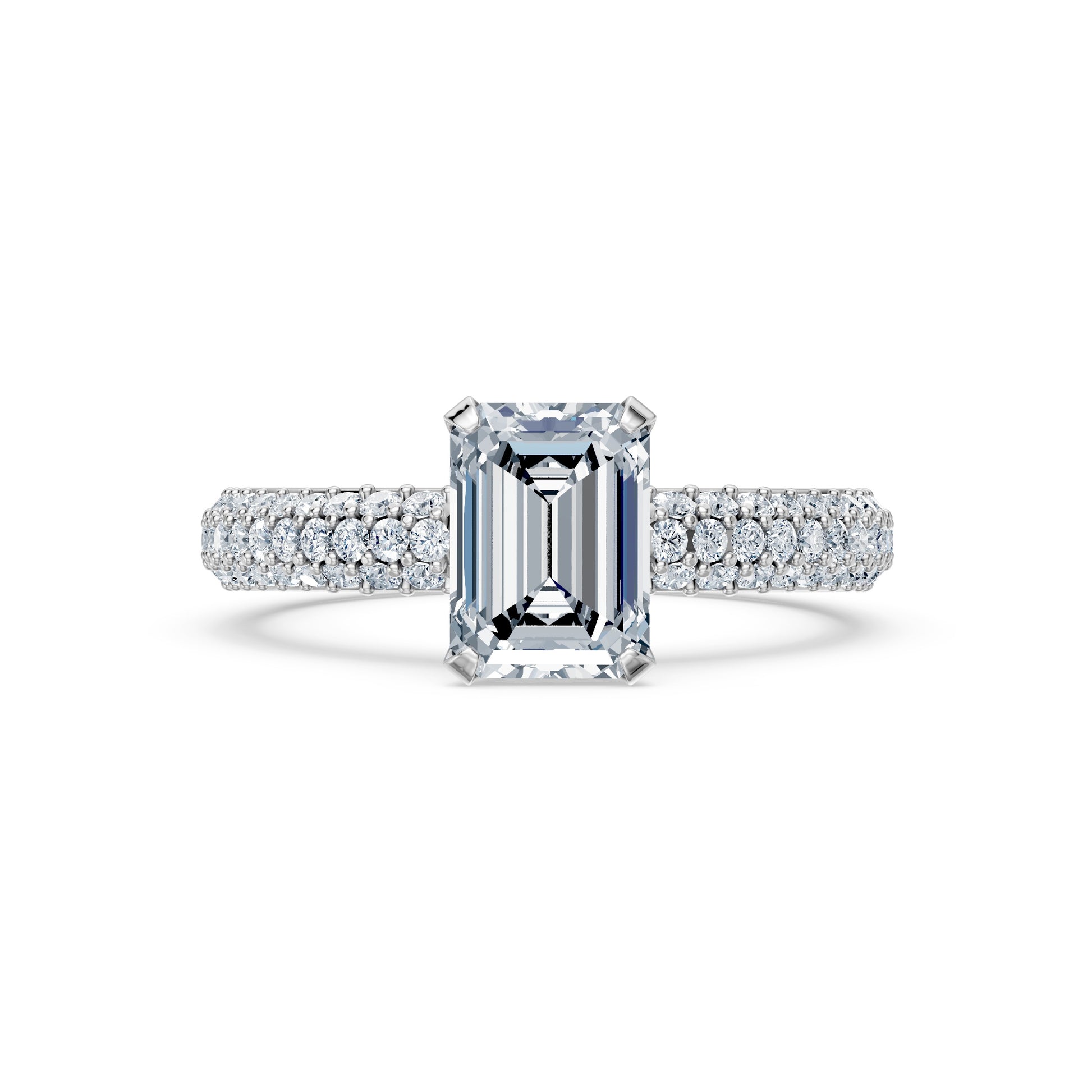Valentina-Emerald 3 Row Solitaire