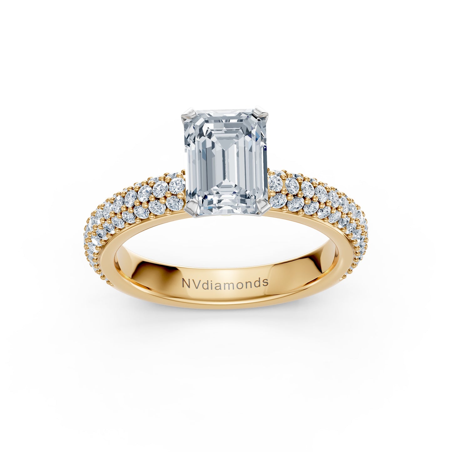 Valentina-Emerald 3 Row Solitaire