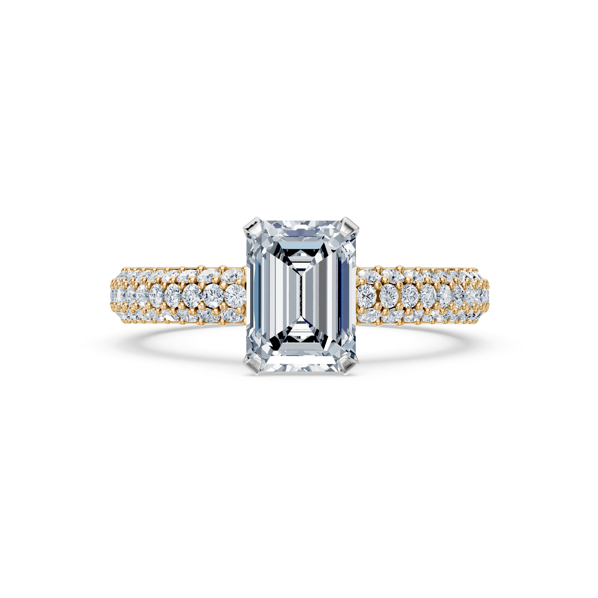 Valentina-Emerald 3 Row Solitaire