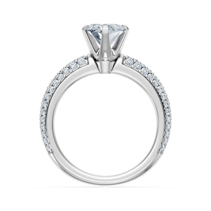 Valentina-Marquise 3 Row Solitaire