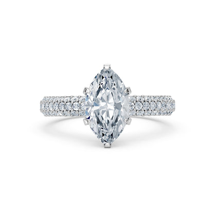 Valentina-Marquise 3 Row Solitaire