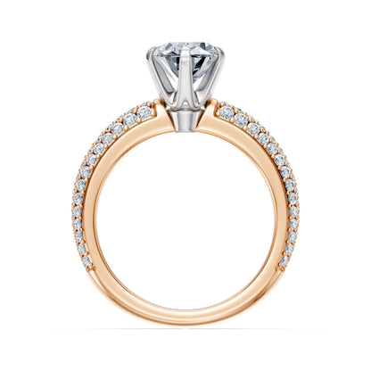 Valentina-Oval 3 Row Solitaire