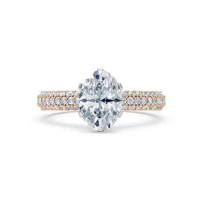 Valentina-Oval 3 Row Solitaire