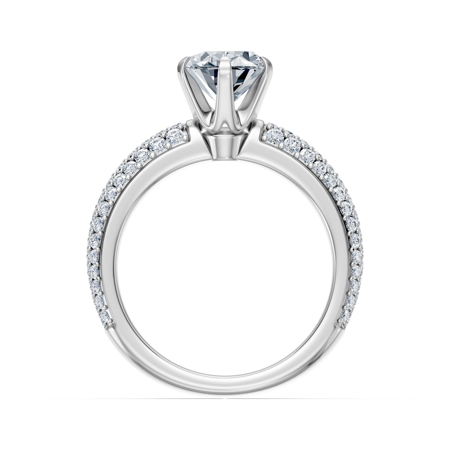 Valentina-Oval 3 Row Solitaire