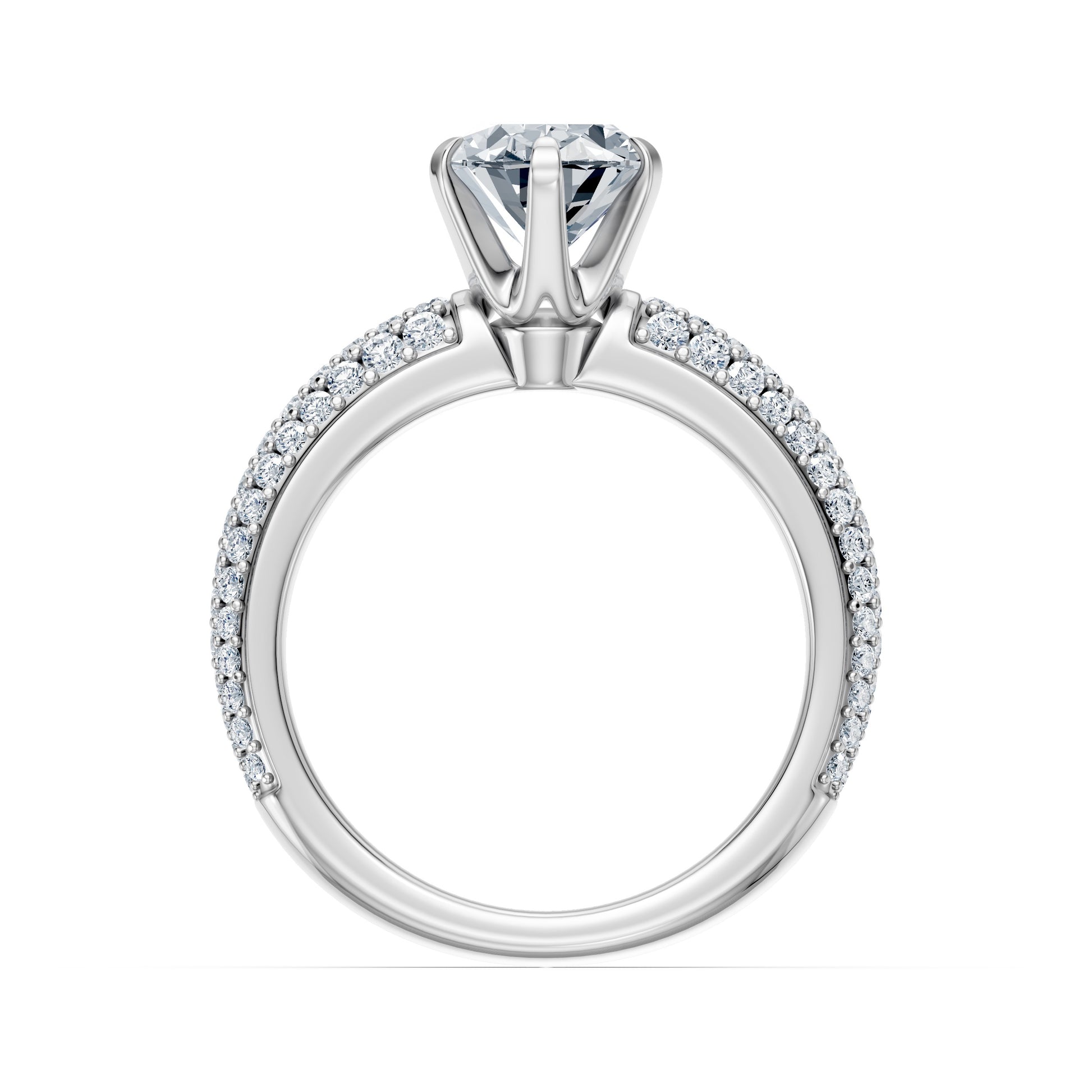 Valentina-Oval 3 Row Solitaire
