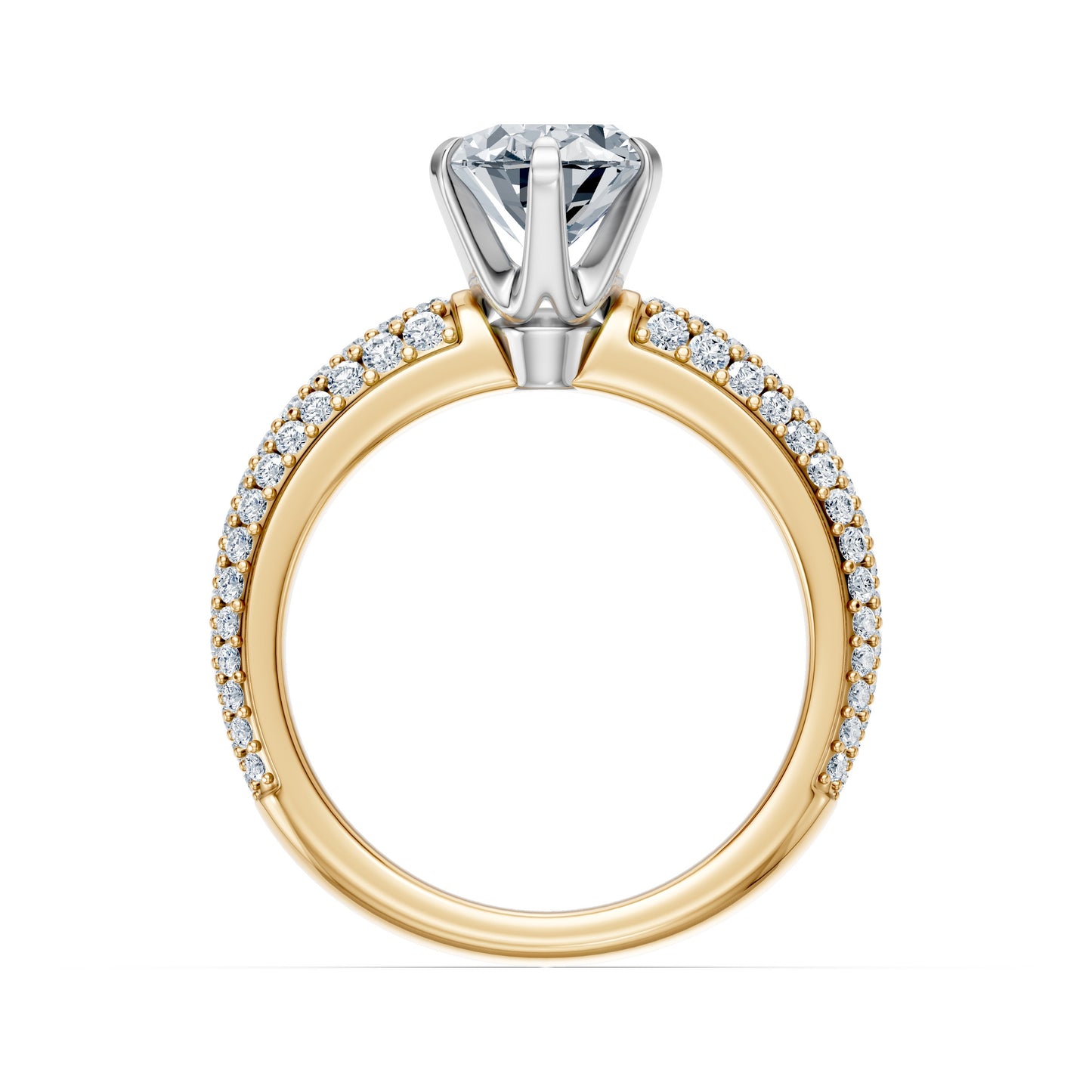 Valentina-Oval 3 Row Solitaire