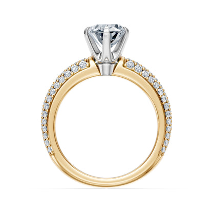 Valentina-Oval 3 Row Solitaire
