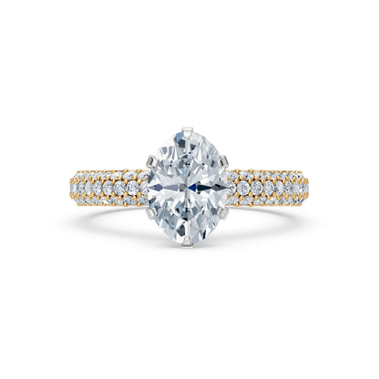 Valentina-Oval 3 Row Solitaire