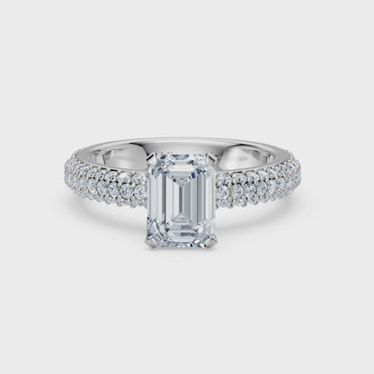 Valentina-Emerald 3 Row Solitaire