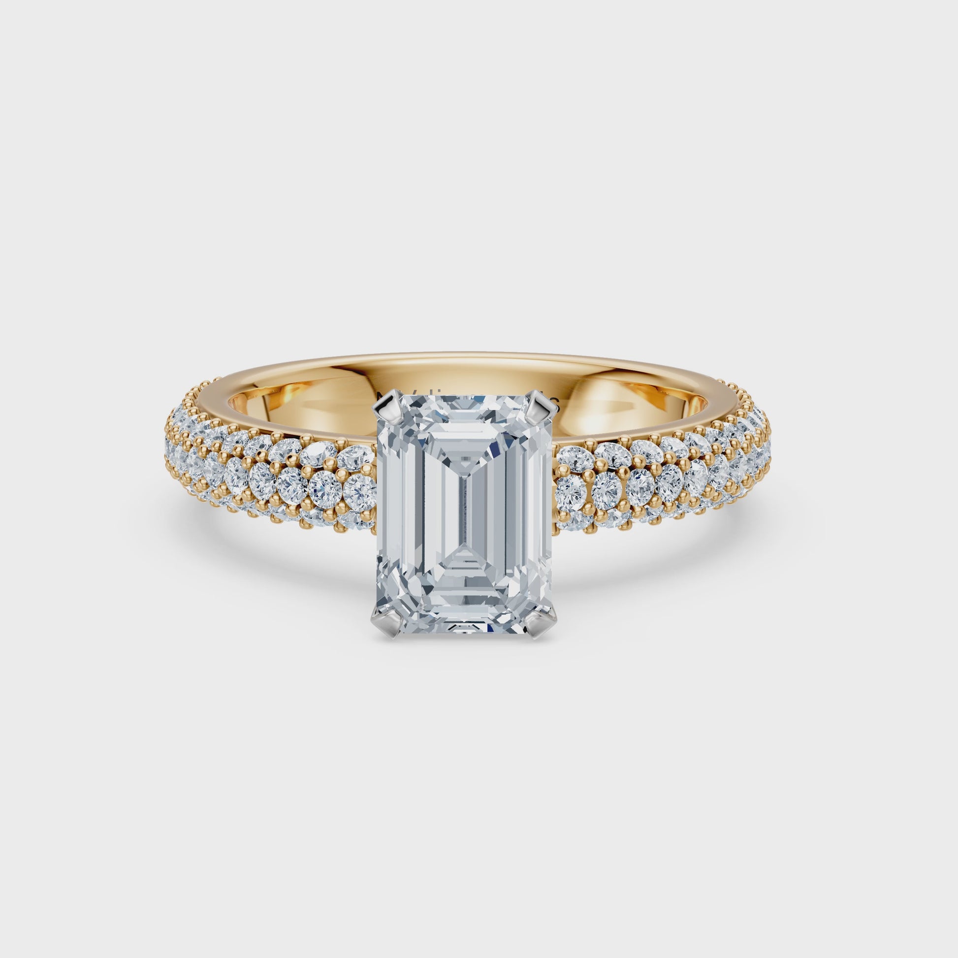 Valentina-Emerald 3 Row Solitaire