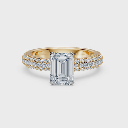 Valentina-Emerald 3 Row Solitaire