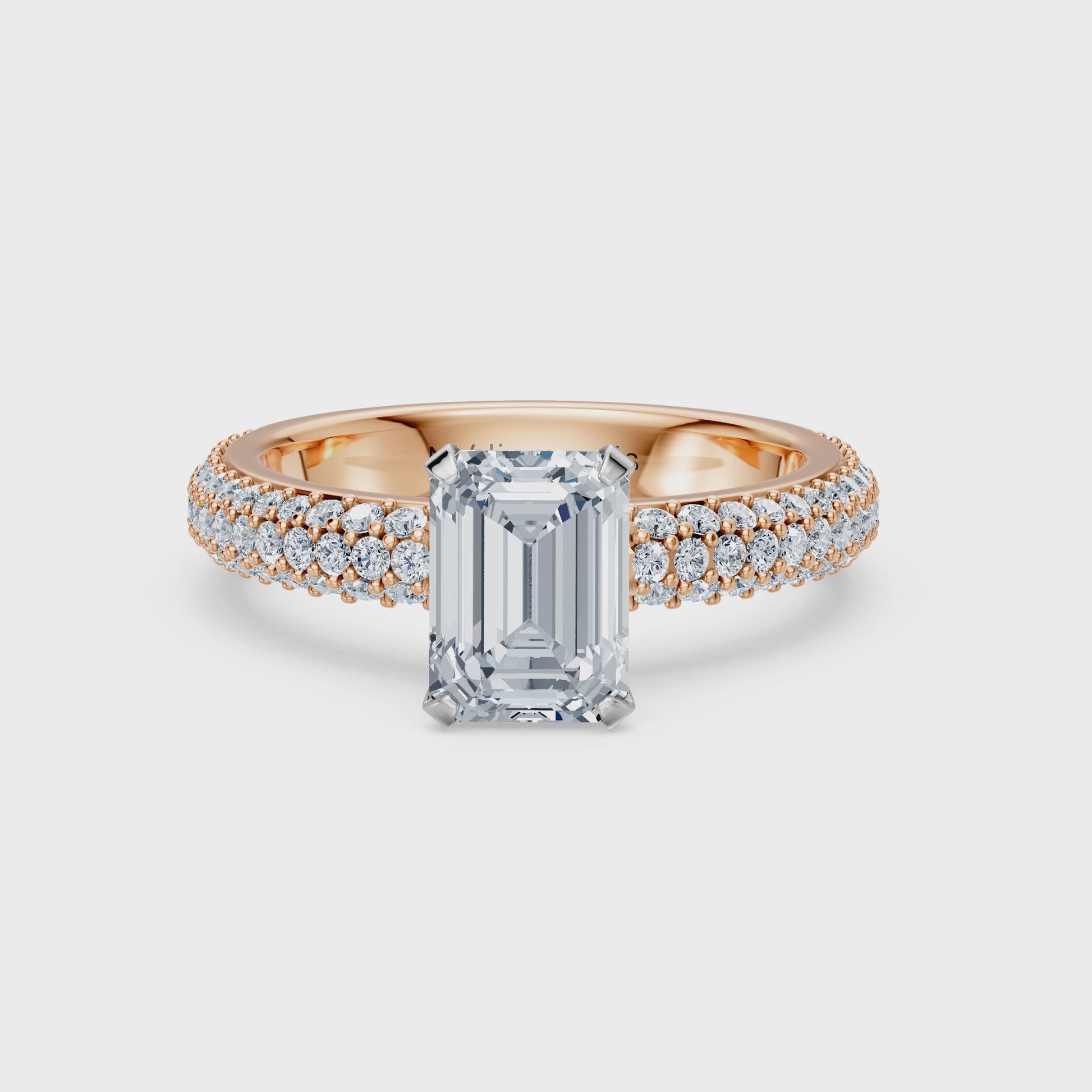 Valentina-Emerald 3 Row Solitaire