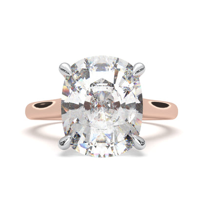 Cushion Solitaire Cathedral Engagement Ring LR011W