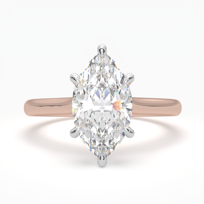 Marquise Solitaire Cathedral Engagement Ring LR008Y