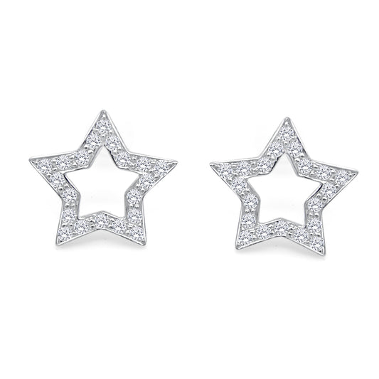 Gold Diamond Earrings DE602