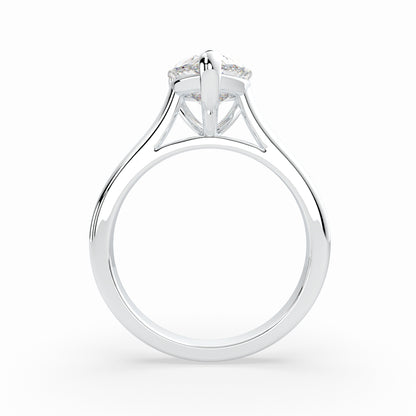 Pear Shape Cathedral Solitaire Engagement ring LR026Y