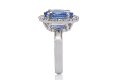 Ceylon Sapphire and Diamond Ring R612