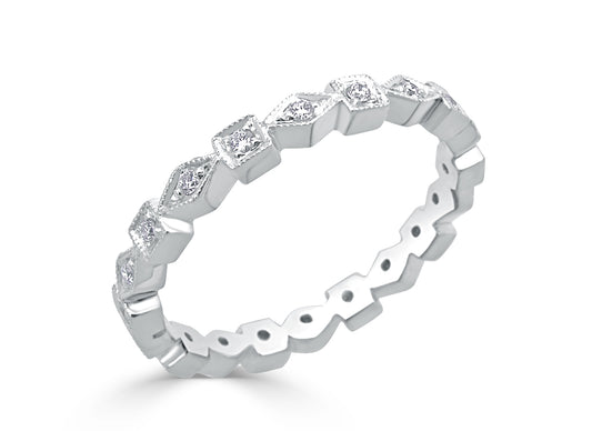 White Gold Wedding Ring R673